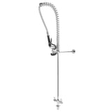 G1/2 Vertical Faucet with Pull Down Sprayer Commercial Sink Mixing Tap Bar Counter AccessoryEQ2801A (Without Faucet)