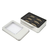 6pcs Metal Dice Set Polyhedral Clear Numbers Reducing Stress Board Game Dice for Role Playing Games