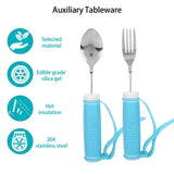 Household Durable Stroke Elderly Auxiliary Tableware Disabled Hand Anti-Shake Aid Accessory Anti-Slip Eating Spoon Tool