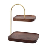 Serving Tray Thanksgiving 2 Tier Cupcake Stand for Centerpiece Dessert