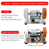 110V-220V Mini hine Table Coarse and Fine Double Wheels Household Electric Grinding Polishing 100W