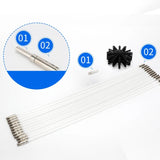 17Pcs Set Household Industrial Chimney Boiler Brush Dryer Cleaning Tool Fireplace Clean Kit