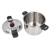 Pressure Cooker 6L Stainless Steel Explosion Proof Stovetop Pressure Cooker with Pressure Limit Valve for Gas Ceramic Stove