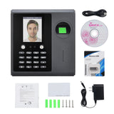 Biometric Time Clock Attendance hine for Employees Support Fingerprint Password ID Card Facial Fast Recognition