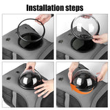 Space Capsule Outdoor Puppy Pet Travel Bag Breathable Portable Pet Cat Dog Carrier Backpack Pet Supplies Large Capacity Pet Bag