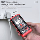 HT123 Smart Digital Auto Range NCV Multimeter 2000 Counts True RMS Measuring AC/DC Voltage Resistance Tester
