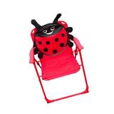 (Red) Kids Camping Folding Chair Non Slip Fishing Chair Seat for Hiking BBQ Travel Red