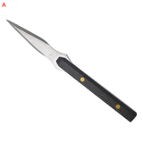 1PCS Stainless Steel Ebony Chinese Puer Tea Needle Cutter Damascus Pattern Tea Knife Prying Tea Tool For Home Tearoom Store
