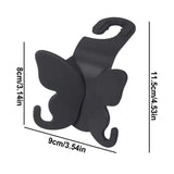 Seat Back Versatile Headrest Butterfly Hanger Car Interior Organizer Automotive Purses And Bags Storage Hook