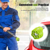 6 In 1 Multifunctional Nozzle For Pressure Max 3500 PSI Portable Power Washer Accessories 1/4in