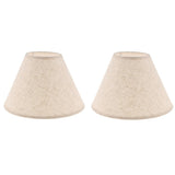 2x Lampshade Table Lamp Shade Floor Lamp Bedside Lamp Light Shade Flaxen