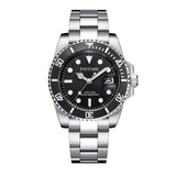 PINTIME Top Brand Luxury Watch for Men 30M Waterproof Date Clock Sport Quartz Wristwatch Stainless Steel Strap Relogio Masculino