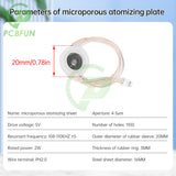 Type-C USB 5V 20mm 1.5-2W Ultrasonic Atomizing Humidifier Module DIY Moisturizing Transducer Mist Maker Atomize Rubber Gaske kit