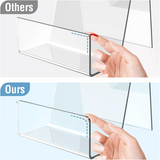 8 Pack Acrylic Stand, Clear Easel Display, Book Holder, Display Stand for Album,CD,Picture,Plate