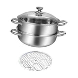 (2 layer) Stainless Steel Universal Kitchen Cooking Pot for Outdoor Kitchen Restaurant 1 layer