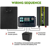 12V to 110V/220V Energy System 6000W 8000W Pure Sine Inverter 300W Solar Panel 150A Charge Controller Power Generation Kit