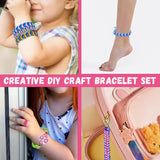 DIY Handrope Weaver Set Colorful Rope Bracelet Making For Home Children Toys Weaving Materials Handmade Creative Birthday Gift