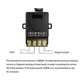 High Power 433Mhz Wireless Remote Control Switch 220V 30A 1CH RF Receiver Module Transmitter For Light LED