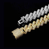 Zircon Encrypted Bar Hiphop Men's Bracelet
