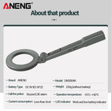 Electronic Detecting Device Airport Security Metal Detector 180°Foldable Head with Light and Sound Alerts