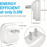 LED inserted into intelligent dusk to dawn sensor, bedroom, bathroom, staircase, kitchen corridor night light
