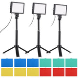 1/2/3Pac 15W LED Set Desktop Video Conference Fill Light Bi-Color CRI95 USB Power Supply for Vlog Live Streaming