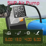 Wireless Air Compressor 80w LED Lighting Tire Iatable Sup Pump for Car Motorcycle Surfing Paddle Board Boat Kayak Tool