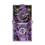 Rowin Electric Guitar Pedal Vibe Chorus Tremolo Guitar Effect Pedal True Bypass Full Metal Shell for Electric Guitar Parts
