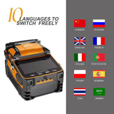 New AI-9 signal light fiber fusion splicer 10 languages freely switch built-in optical power meter and VFL5.0 Mini OTDR A