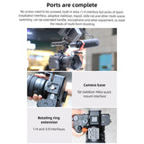 65.9mm Tripod Mount Ring Lens Collar Foot QR Plate 1/4in&3/8in for Sony A6000/A6100/A6300/A6400/A7SA7S2/A7S3/ZVE-1/ZVE-10/FX30