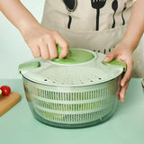 Vegetable Dehydrator Creative Manual Water Salad Spinner Fruit Drain Basket Dryer Hand Crank Kitchen Household Gadget