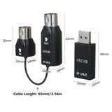 M-VAVE MS1 Mini Transmission System Wireless Adapter Plug and Play Support for Devices with MIDI