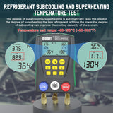 DY517 Pressure Gauge Refrigeration Digital vacuum pressure manifold Air conditioner temperature tester Vae kit