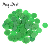 100Pcs/Lot Translucent Bingo Chip 3/4 Inch Class Math Games Educational Toys for Children Kids Classroom Party Supplies
