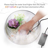 Mist Maker Fogger Water Fountain Pond Fog Atomizer Air Humidifier Haloween hine Black Us Plug