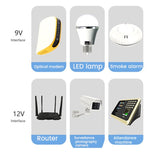 1 Set 9V 12V Uninterruptible Power Supply Mini UPS USB POE 10400Mah Battery Backup For Wifi Router CCTV (US Plug)