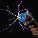 Third Generation Plus 80W 6A Gun Portable Handheld High Voltage Generator Artificial Lighing Tesla Coil