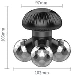 USB battery amphibious vibration triangle waist abdomen back neck massager