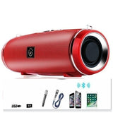 Outdoor Portable Wireless Bluetooth 5.0 Speaker Outdoor Waterproof Column Stereo HiFi Speakers Support TF Card FM Radio Mp3 Player for SmartPhone