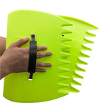 1 Pair Garden Yard Leaf Scoops Leaf Grabbers Collector Grabs Grass Leaves Pick Up Hand Leaf Rakes For Garden Leaf Rubbish
