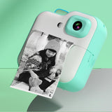 Child with 3 Rolls No Ink Paper 2.0in IPS Screen Instant Print Video Photo Camera Bluetooth-Compatibl