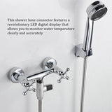 LED Display Thermometer, Water Flow Self-Generating Electricity Shower Temperature Meter For Baby Care