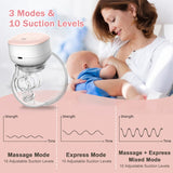 P3 Wearable Electric Breast Pump - Hands Free, Low Noise, Comfort Milk Collector for Breastfeeding, BPA-free
