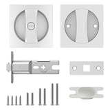 Lock For Bed/Bath Contemporary Privacy Square Pocket Door Hardware