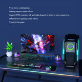 Magnetic Mini Pocket Speaker RGB Ambient Light Bluetooth Soundbar Stereo MP3 Music Player Support TF Card