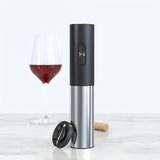 1pc  Electric Bottle Opener, Dry Cell Stainless Steel Red Wine Bottle Opener Party Gift, Wine Accessories Automatic Corkscrew Battery Operated For Kitchen,