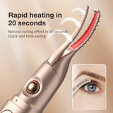 Electric Curler with Eyebrow Trimmer 2 in 1 Lash Perm Shaping and Lasting Curg Eyelash Clip Eye Brow Shaper Tools