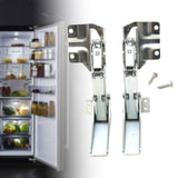 2Pcs Fridge Hinges,Refrigerator Hinges,Fridge Freezer Door Repair,Flat Hinges Mounting Screws for Household