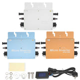 WVC 600W Solar Grid Tie Microinverter IP65 Waterproof Micro Inverter with Waterproof LCD Screen EU 230V