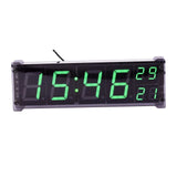 1.2 Inch Wifi 24 Hours Electronic LED Digital TIME Display Second Temperature Alarm Clock Wireless Network Timing
